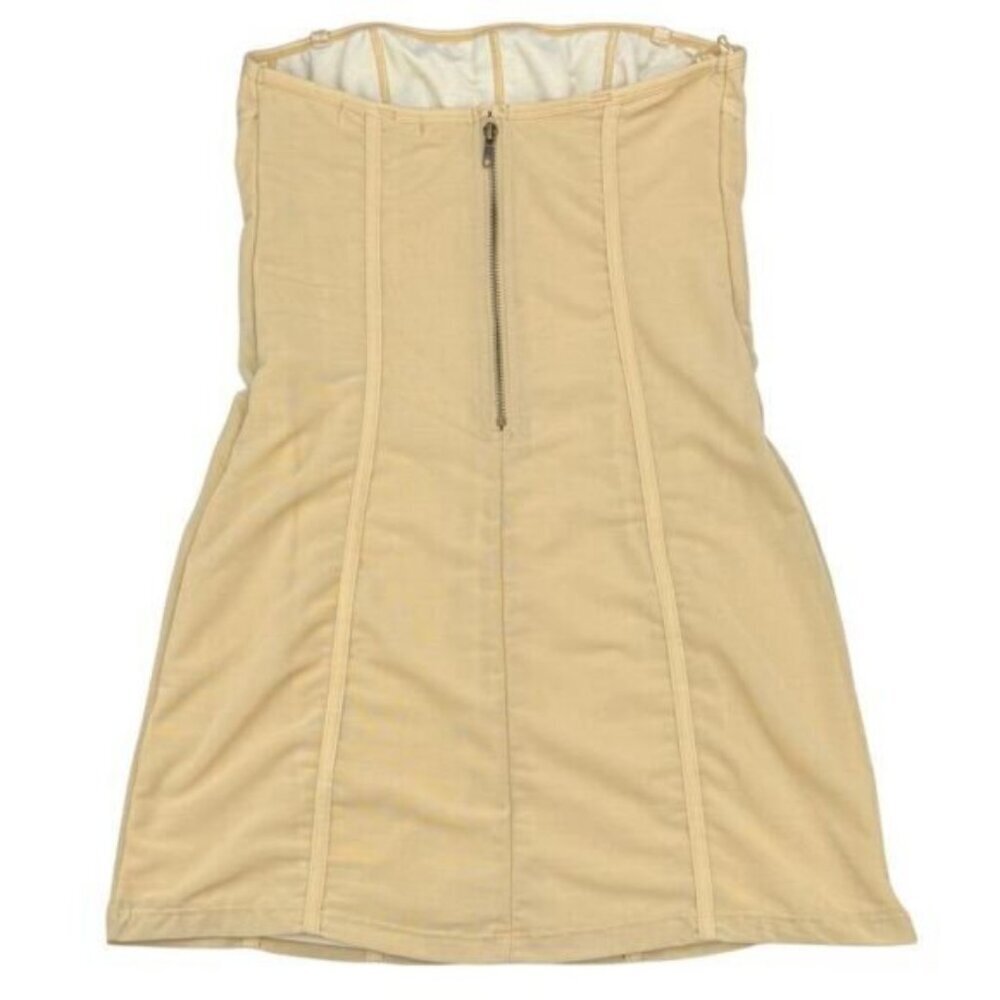 UO Bari Corset Fitted Mini Dress In Tan Women's Size Medium - Picture 4 of 4